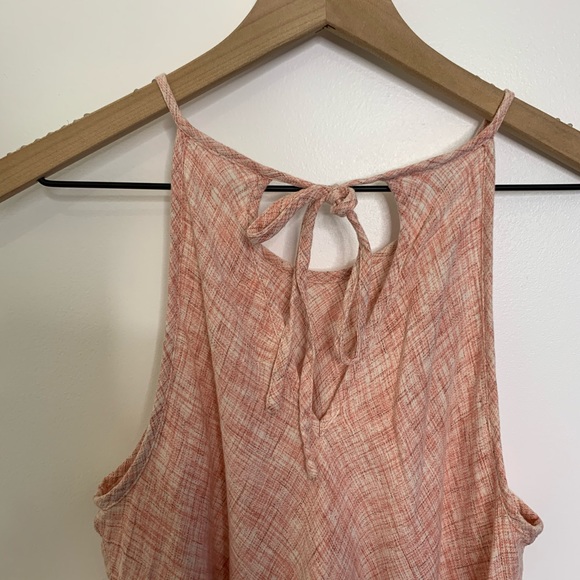Cloth & Stone pink frayed halter tank top - Picture 5 of 8